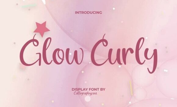 Glowcurly Font Fonts Free Download Glowcurly Font - Featured Image