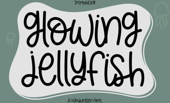 Glowing Jellyfish Font - Featured Image