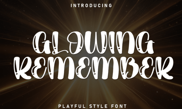 Glowing Remember Font - Featured Image
