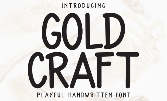 Gold Craft Font - Featured Image