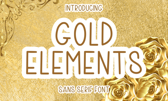 Gold Elements Font - Featured Image