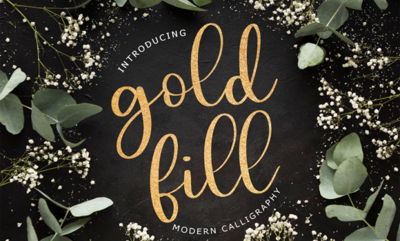 Gold Fill Font - Featured Image