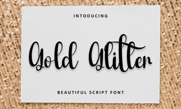 Gold Glitter Font Fonts Free Download Gold Glitter Font - Featured Image