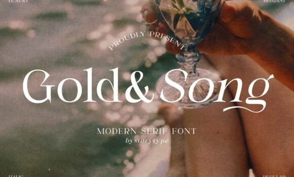 Gold Song Font Fonts Free Download Gold Song Font - Featured Image