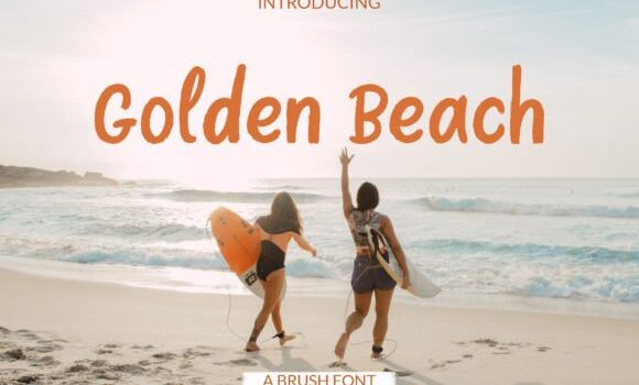 Golden Beach Font - Featured Image