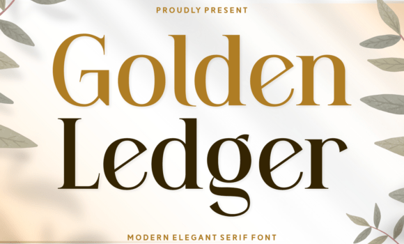 Golden Ledger Font Fonts Free Download Golden Ledger Font - Featured Image