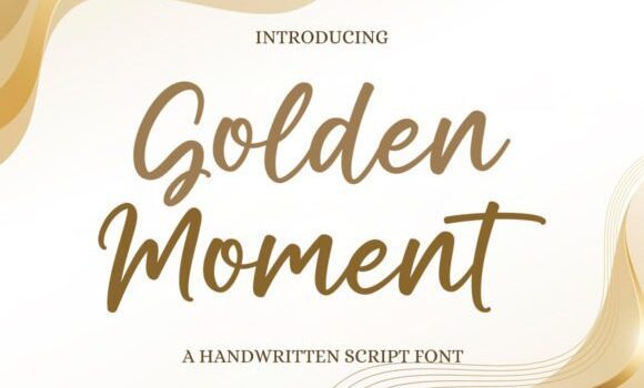 Golden Moment Font - Featured Image