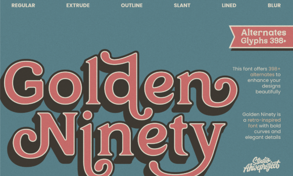 Golden Ninety Font Fonts Free Download Golden Ninety Font - Featured Image