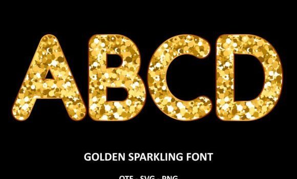 Golden Sparkling Font Fonts Free Download Golden Sparkling Font - Featured Image