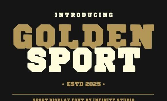 Golden Sport Font - Featured Image