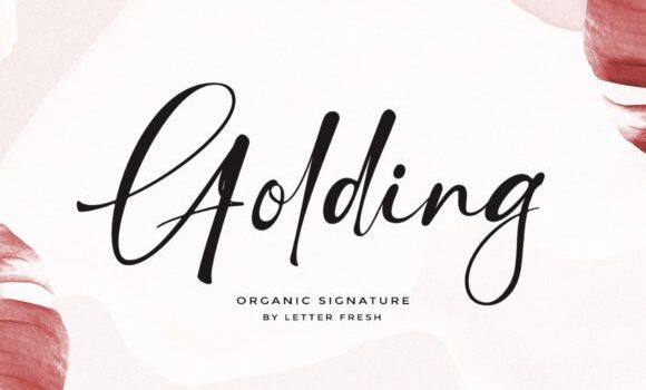 Golding Signature Font Fonts Free Download Golding Signature Font - Featured Image