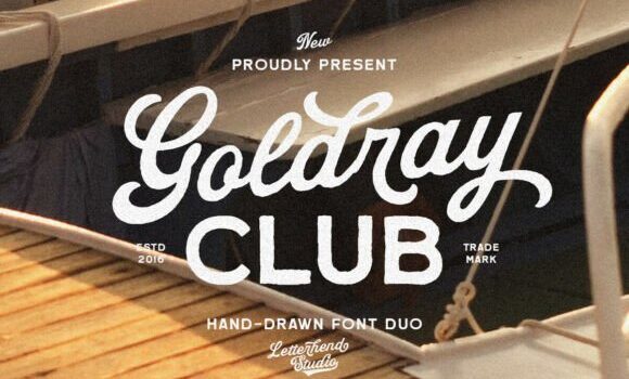 Goldray Club Font - Featured Image