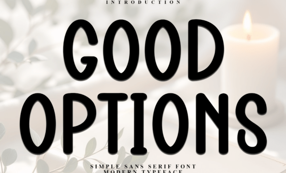 Good Options Font Fonts Free Download Good Options Font - Featured Image