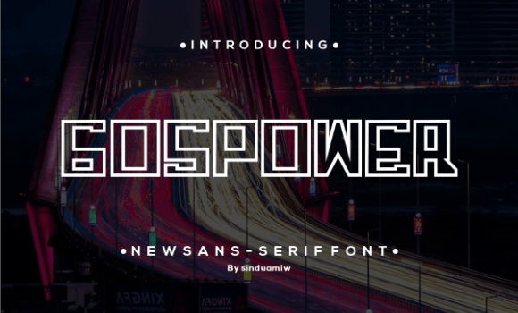 Gospower Font - Featured Image