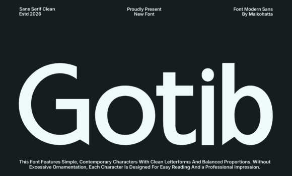 Gotib Font - Featured Image