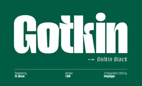 Gotkin Black Font - Featured Image