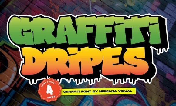 Graffiti Dripes Font - Featured Image