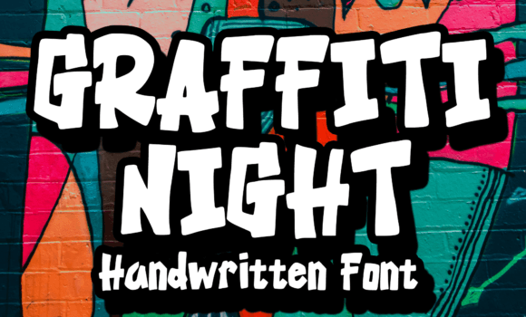 Graffiti Night Font - Featured Image