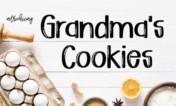 Grandma's Cookies Font - Featured Image