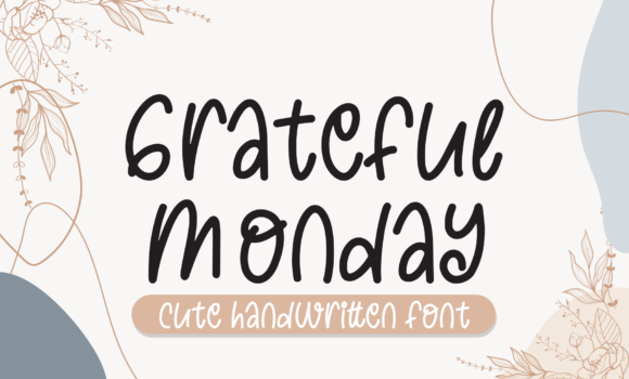 Grateful Monday Font - Featured Image