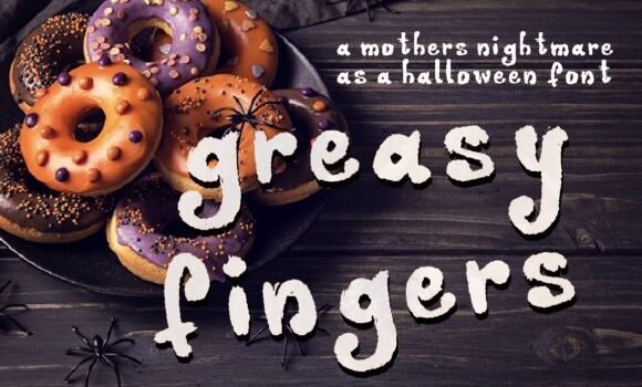 Greasy Fingers Font - Featured Image