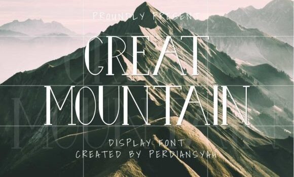 Great Mountain Font - Featured Image