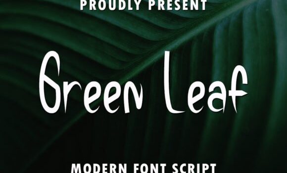 Green Leaf Font - Featured Image