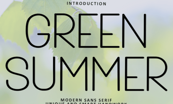Green Summer Font - Featured Image