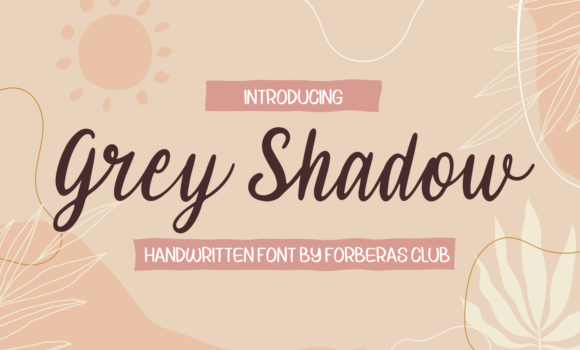 Grey Shadow Font - Featured Image