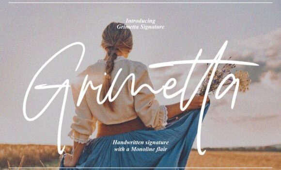 Grimetta Signature Font - Featured Image