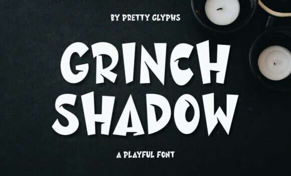 Grinch Shadow Font - Featured Image