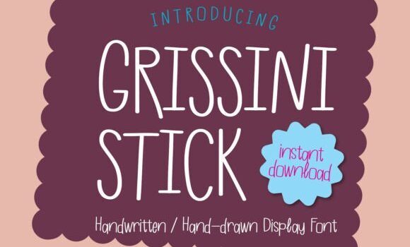 Grissini Stick Font Fonts Free Download Grissini Stick Font - Featured Image