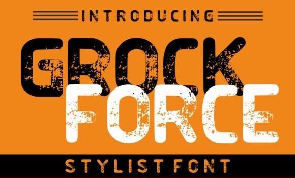 Grock Force Font - Featured Image