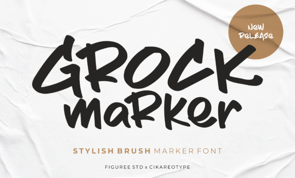 Grock Marker Font - Featured Image