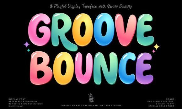 Groove Bounce Font - Featured Image