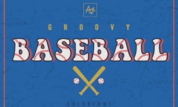 Groovy Baseball Font - Featured Image