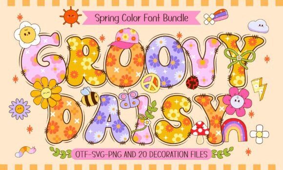 Groovy Daisy Font - Featured Image