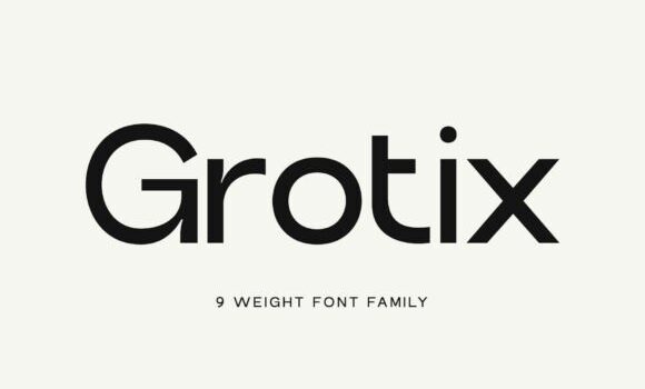 Grotix Font - Featured Image