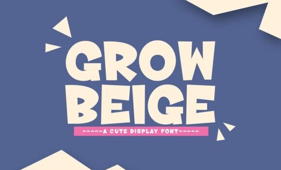 Grow Beige Font - Featured Image