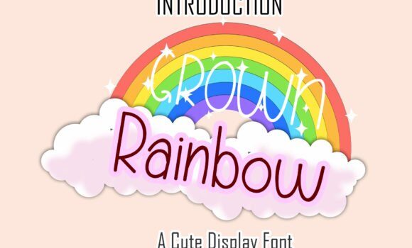 Grown Rainbow Font - Featured Image