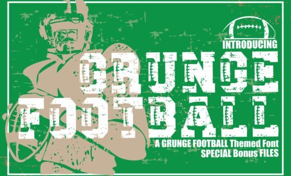 Grunge Football Font - Featured Image