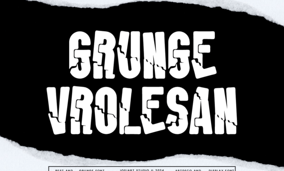 Grunge Vrolesan Font - Featured Image