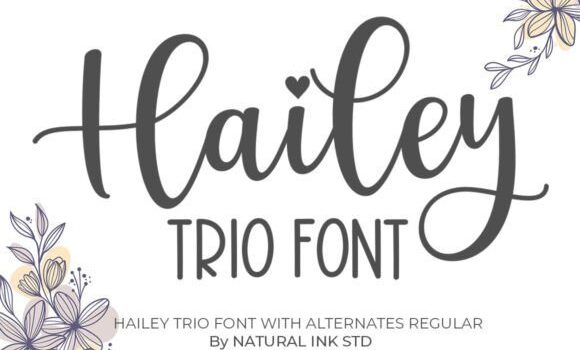 Hailey Trio Font - Featured Image