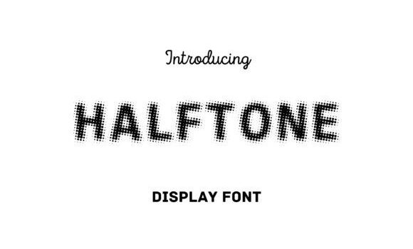 Halftone Font Fonts Free Download Halftone Font - Featured Image