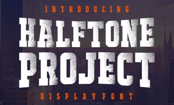 Halftone Project Font Fonts Free Download Halftone Project Font - Featured Image