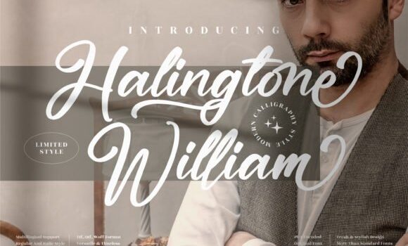 Halingtone William Font - Featured Image