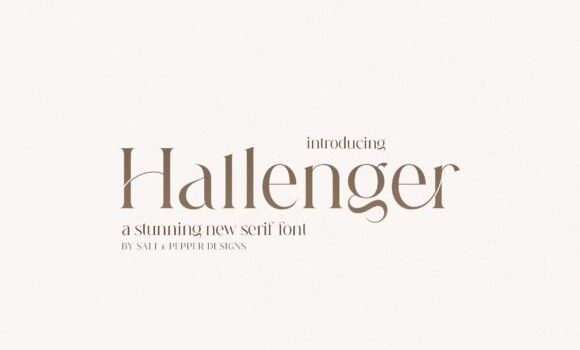 Hallenger Font - Featured Image
