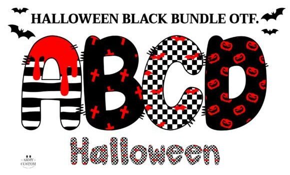 Halloween Black Bundle Font Fonts Free Download Halloween Black Bundle Font - Featured Image