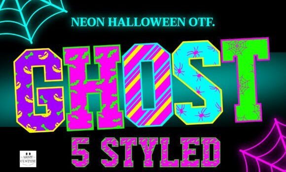 Halloweenneon Spider Font - Featured Image