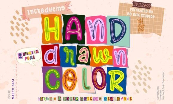 Hand Drawn Color Font - Featured Image